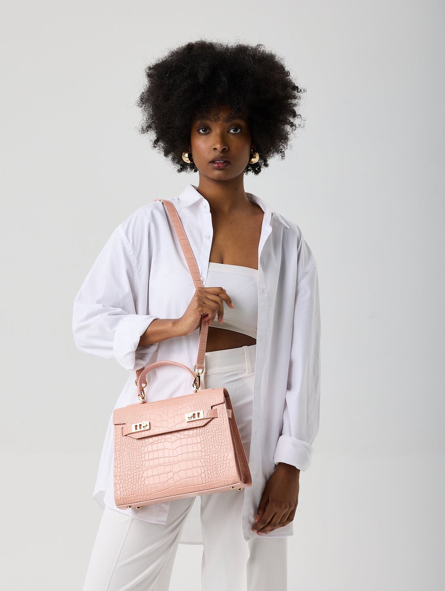 Kim Croco 11" - Nude Pink