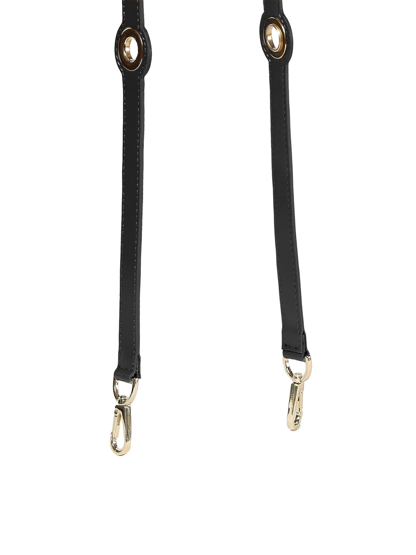 Eyelet Leather Strap - Black