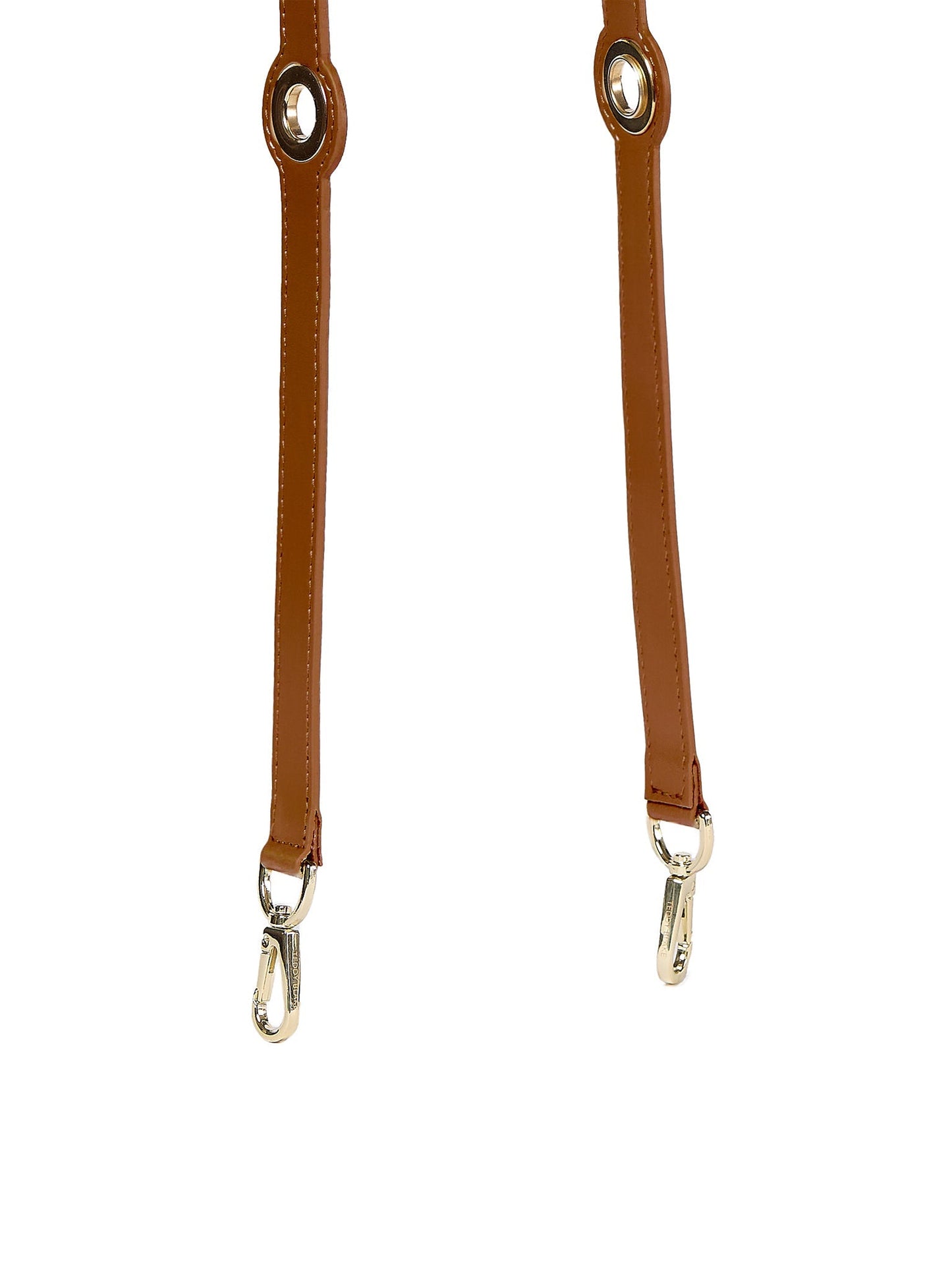 Eyelet Leather Strap - Camel Brown