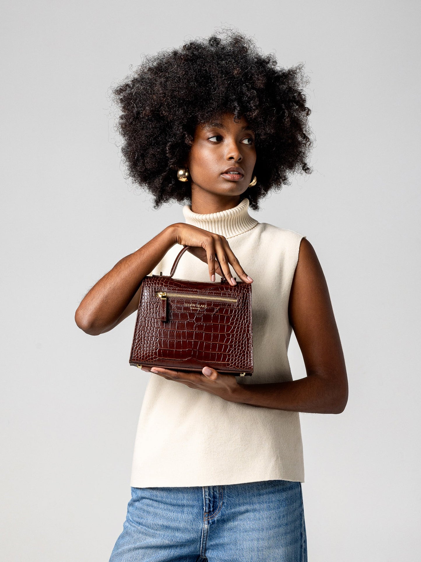 Ava Croco 9" - Brown