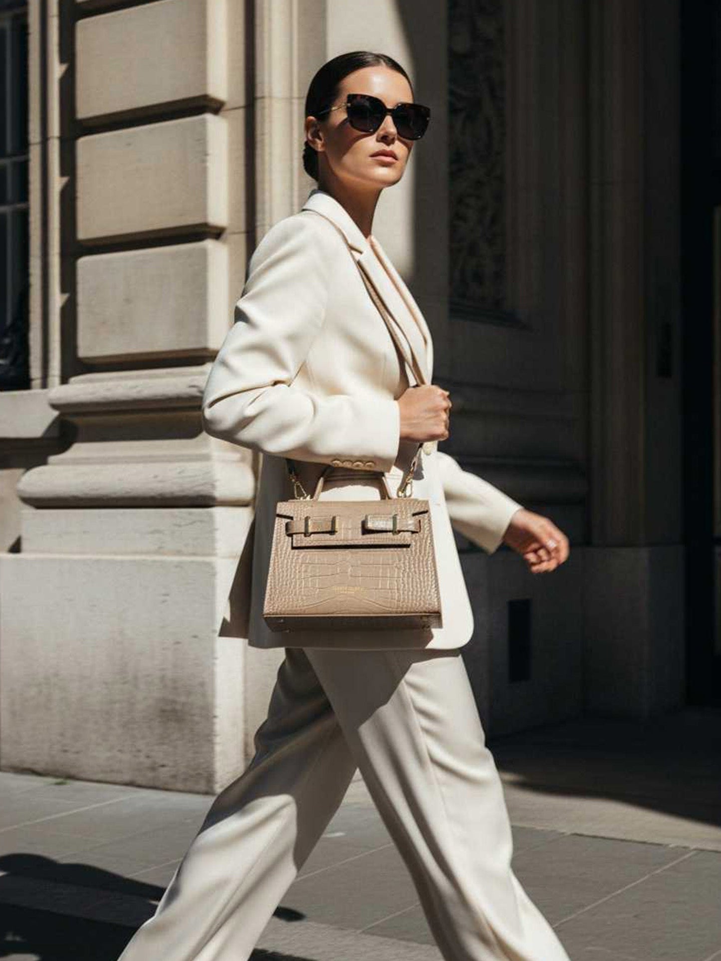Ava Croco 9" - Light Beige