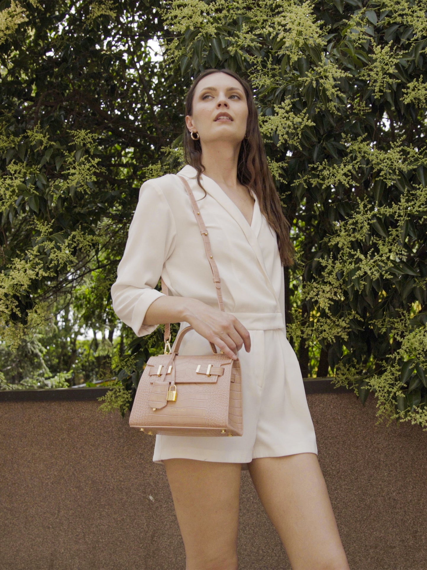 Ava Croco 9" - Nude Pink
