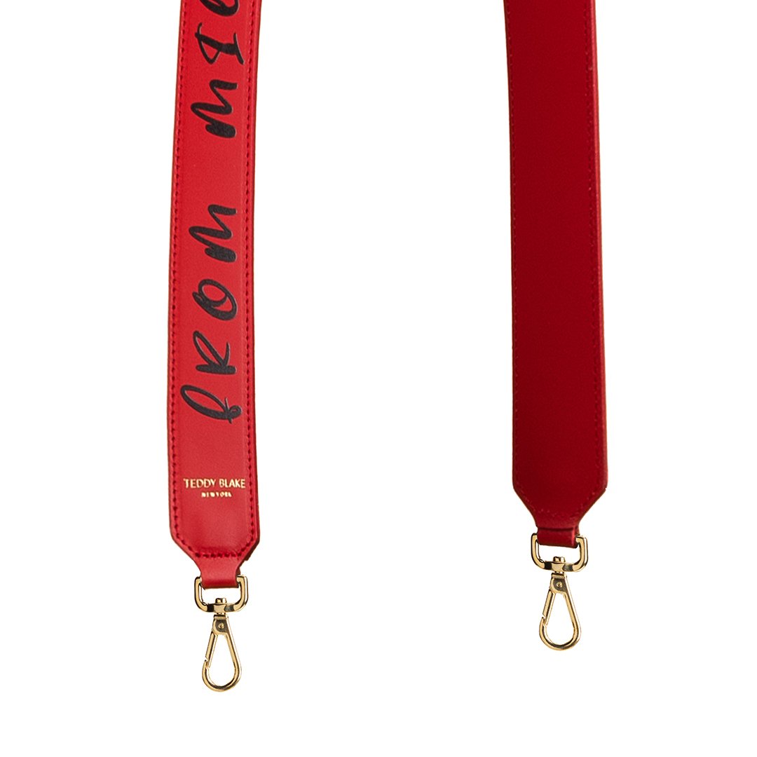 Mitony Leather Strap - Red&Black