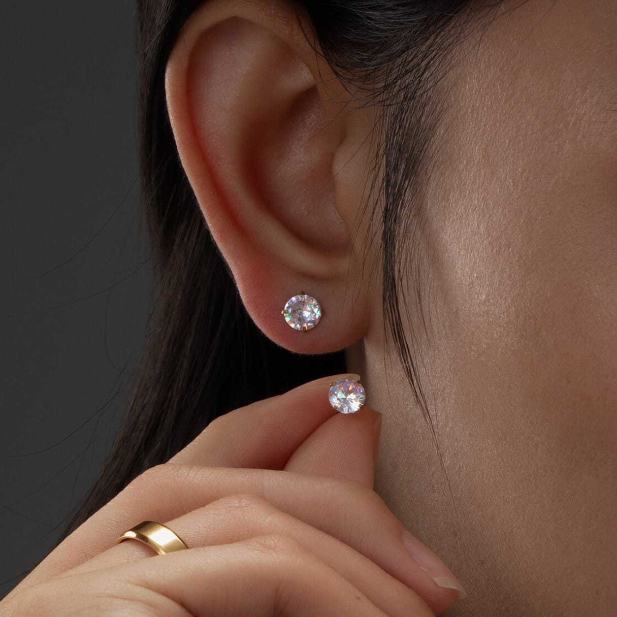 Classic Diamond Studs