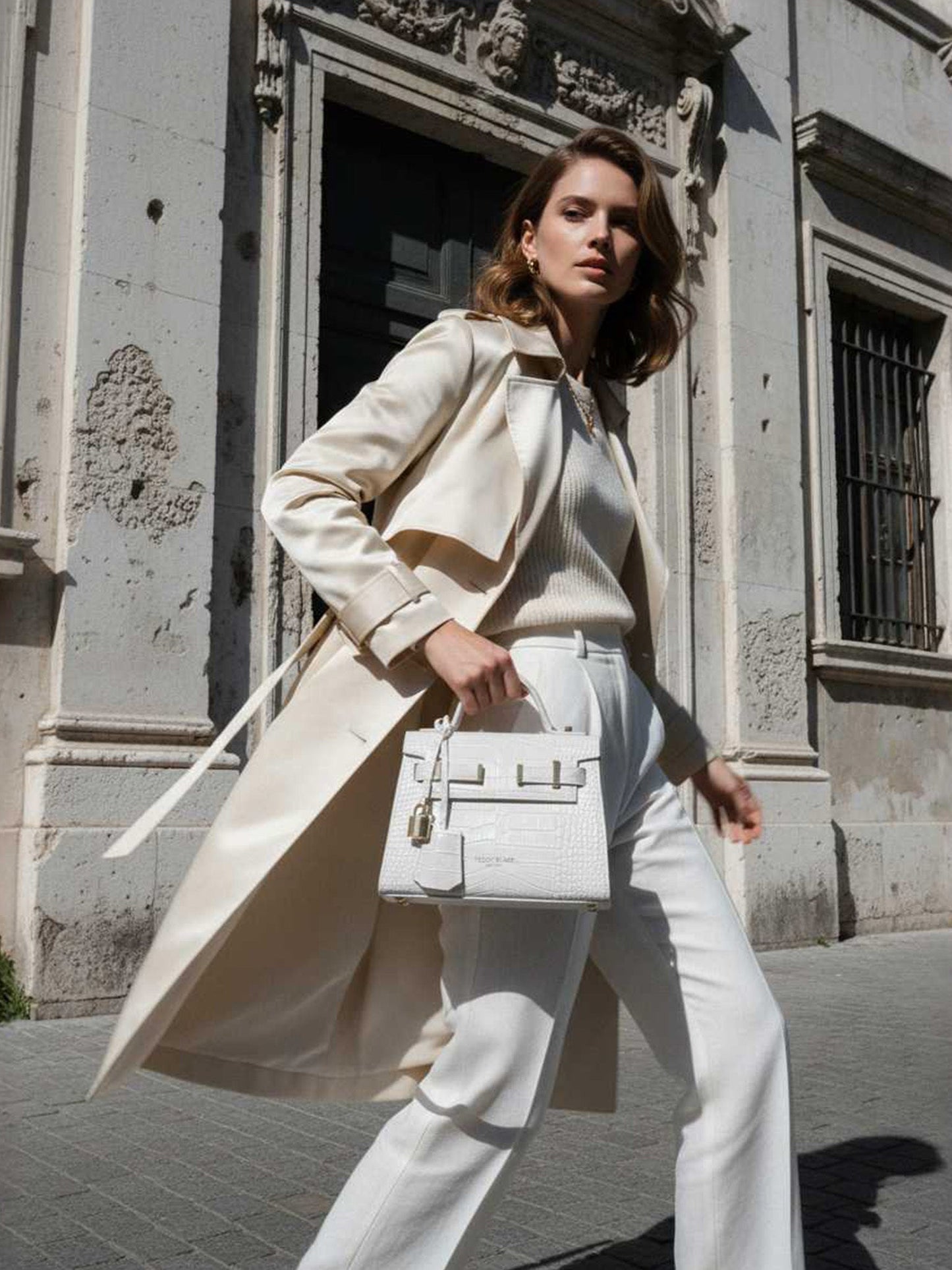 Ava Croco 9" - White