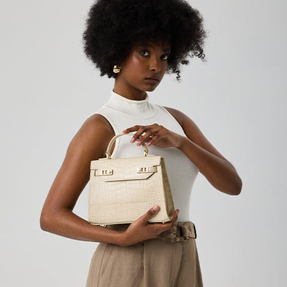 Kim Croco 9" - Cream