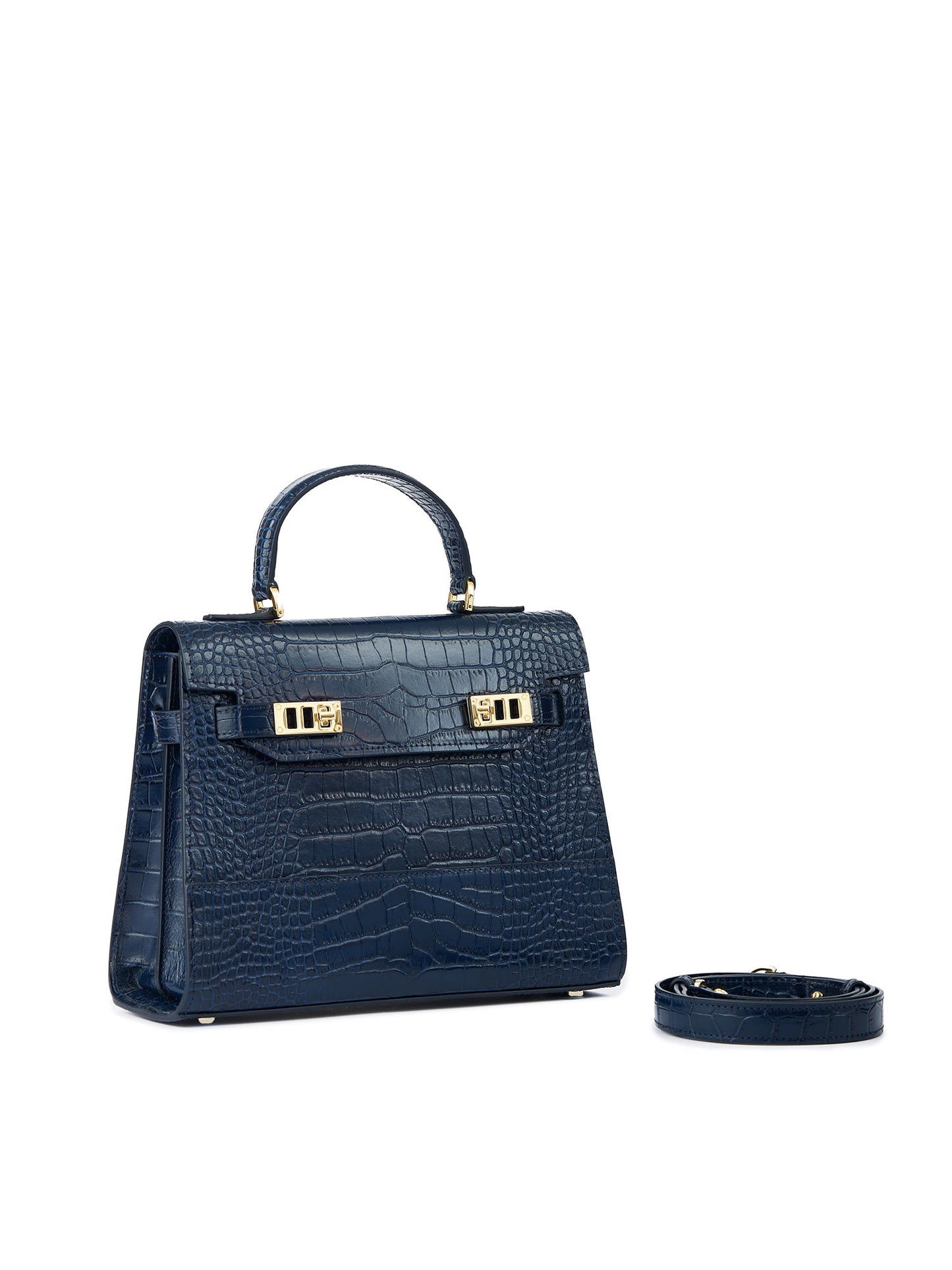 Kim Croco 11" - Blue Jeans