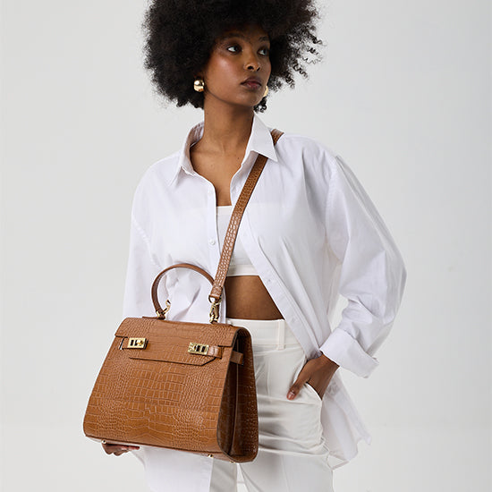 Kim Croco 14" - Camel Brown