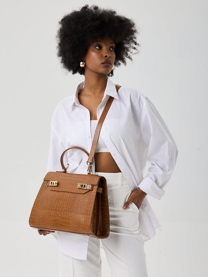 Kim Croco 14" - Camel Brown