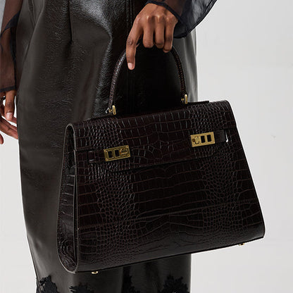 Kim Croco 14" - Mahogany Brown