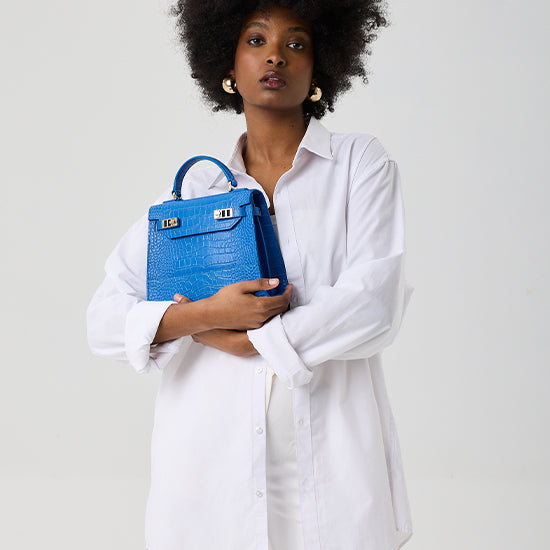 Kim Croco 9" - Royal Blue
