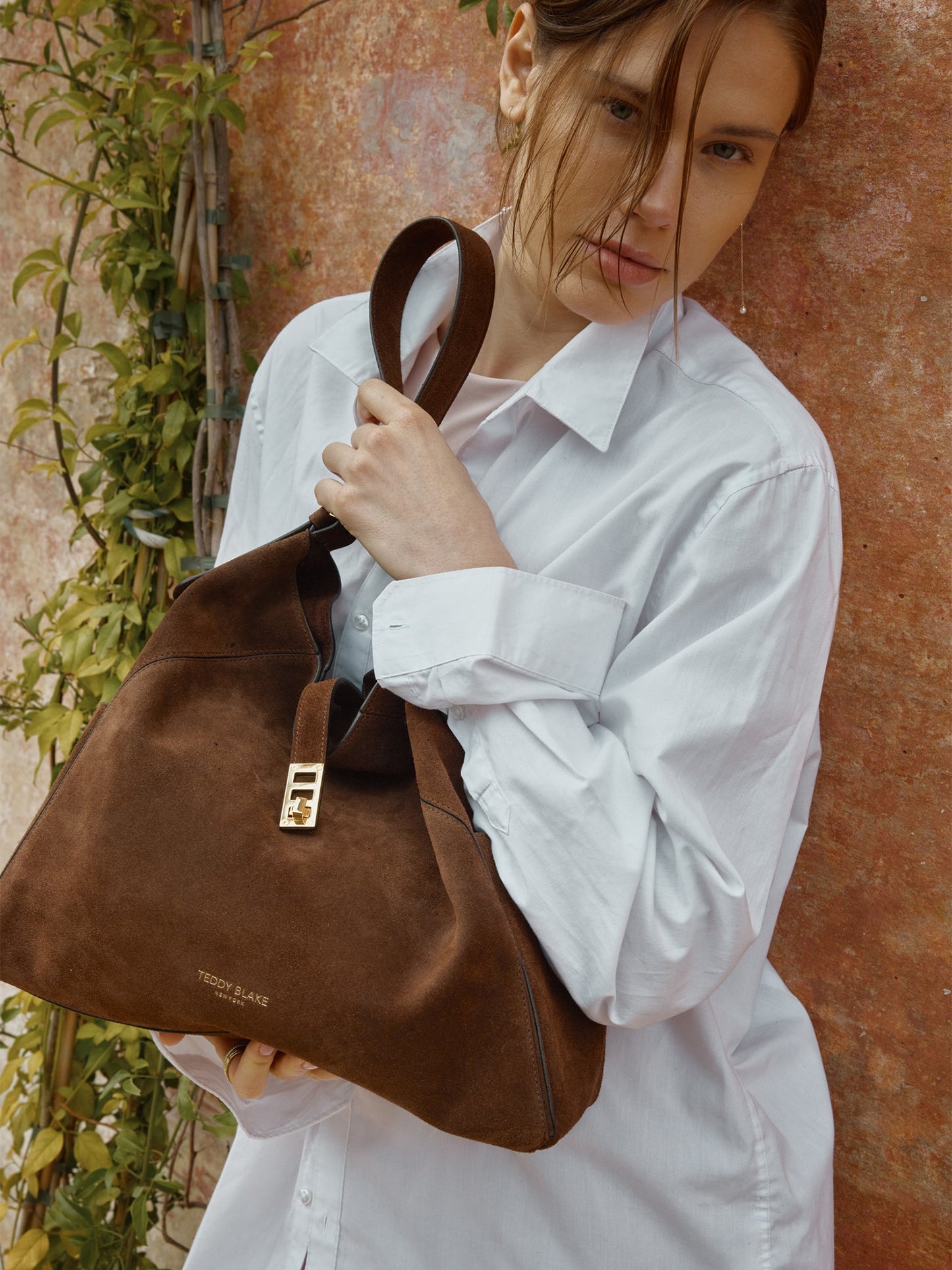 Amelia Suede 15" - Dark Brown