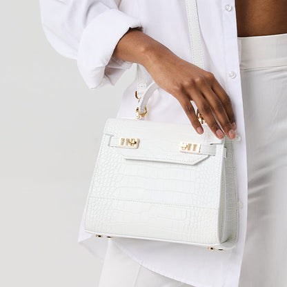 Kim Croco 9" - White