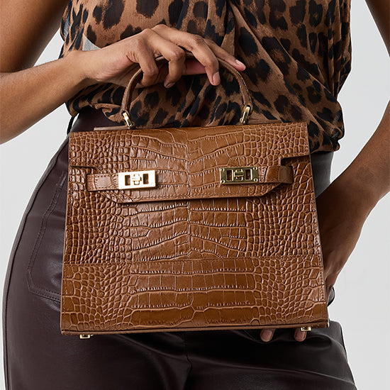 Kim Croco 11" - Camel Brown