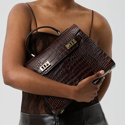 Kim Croco 11" - Dark Brown