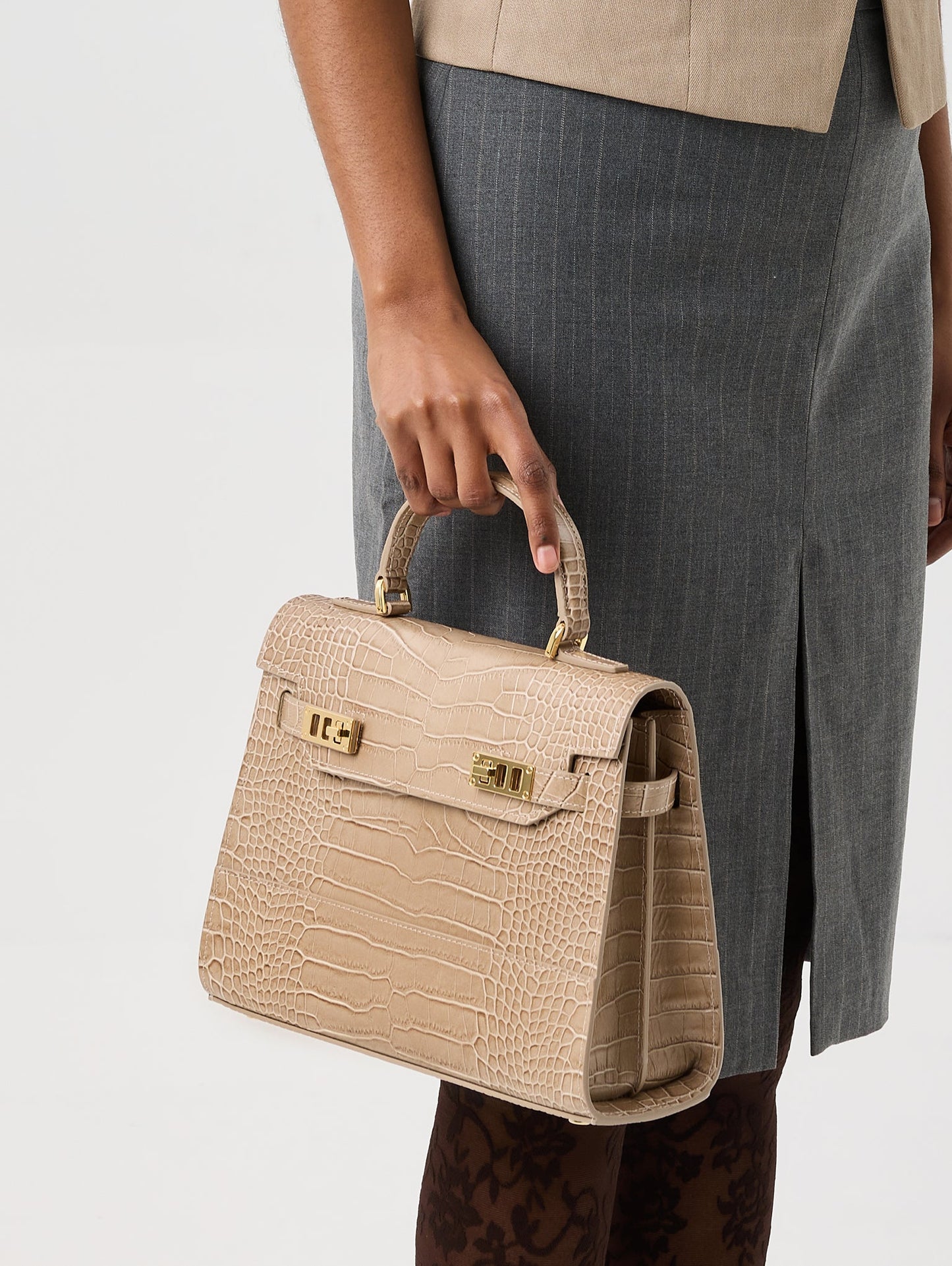 Kim Croco 11" - Light Beige