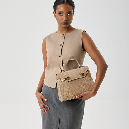 Kim Croco 11" - Light Beige