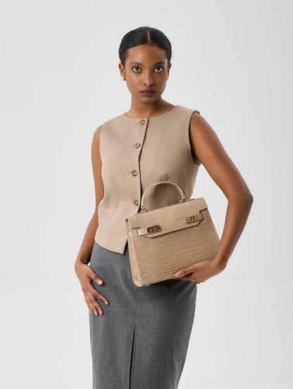 Kim Croco 11" - Light Beige