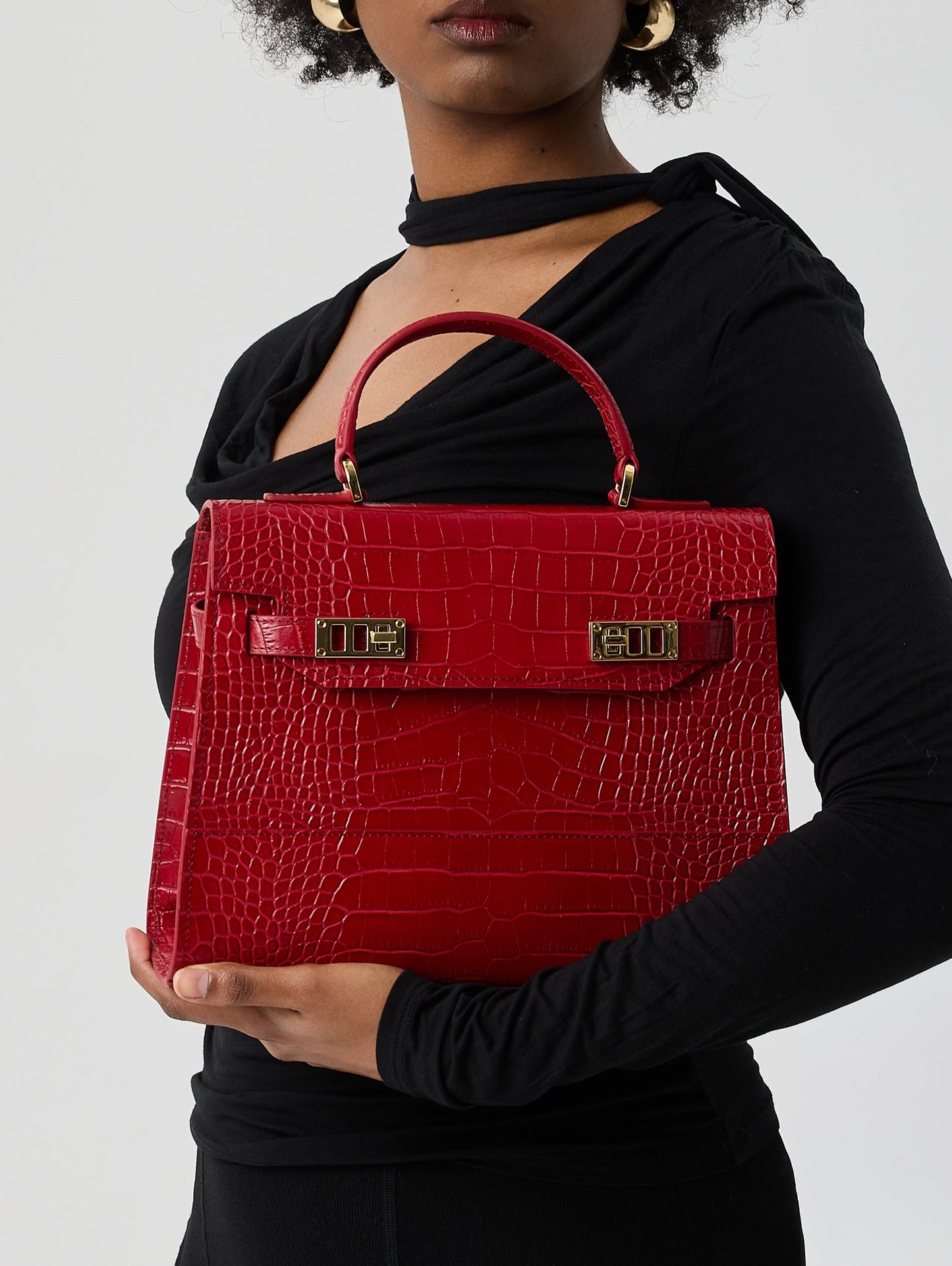 Kim Croco 11" - Dark Red