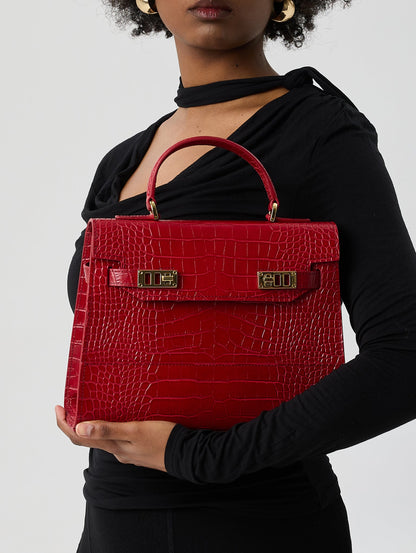Kim Croco 11" - Dark Red