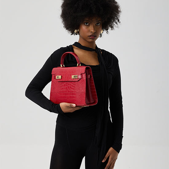 Kim Croco 11" - Dark Red