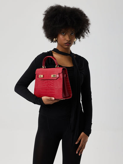 Kim Croco 11" - Dark Red