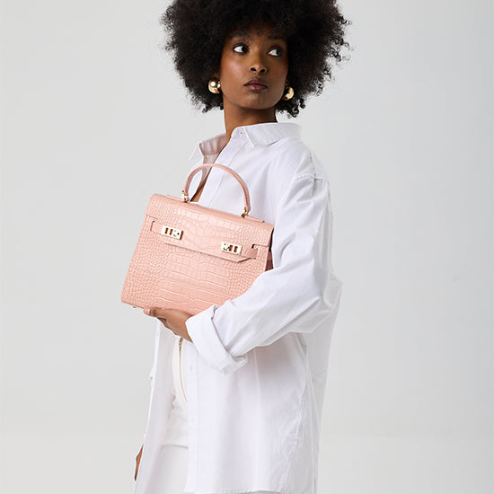 Kim Croco 11" - Nude Pink