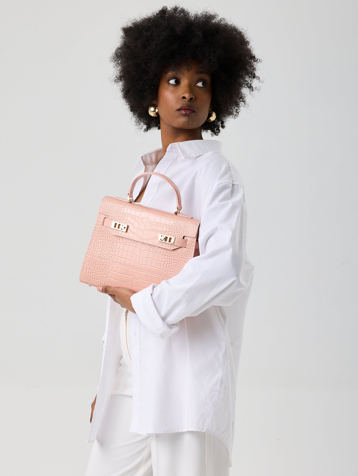 Kim Croco 11" - Nude Pink