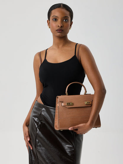 Kim Croco 11" - Dark Blush