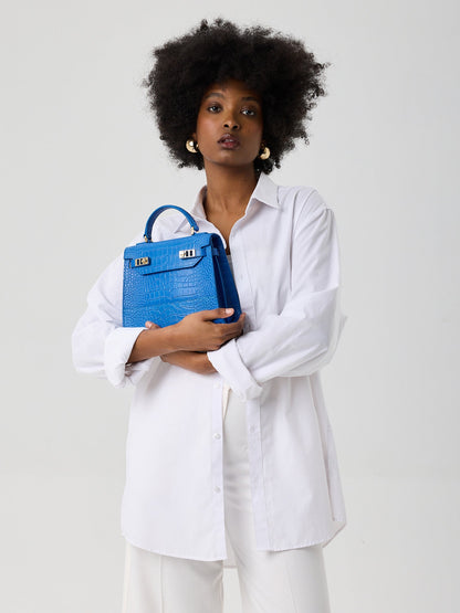 Kim Croco 9" - Royal Blue