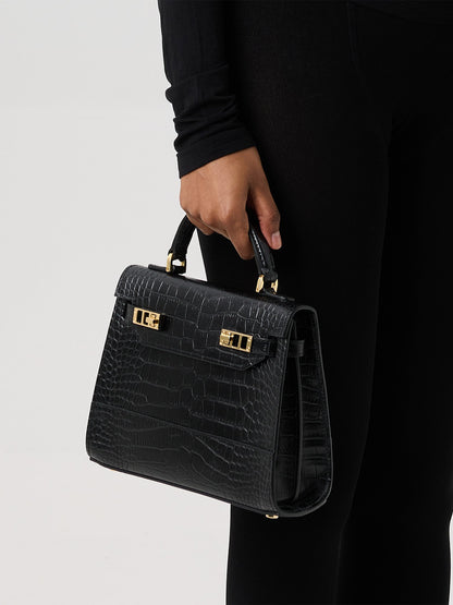 Kim Croco 9" - Black