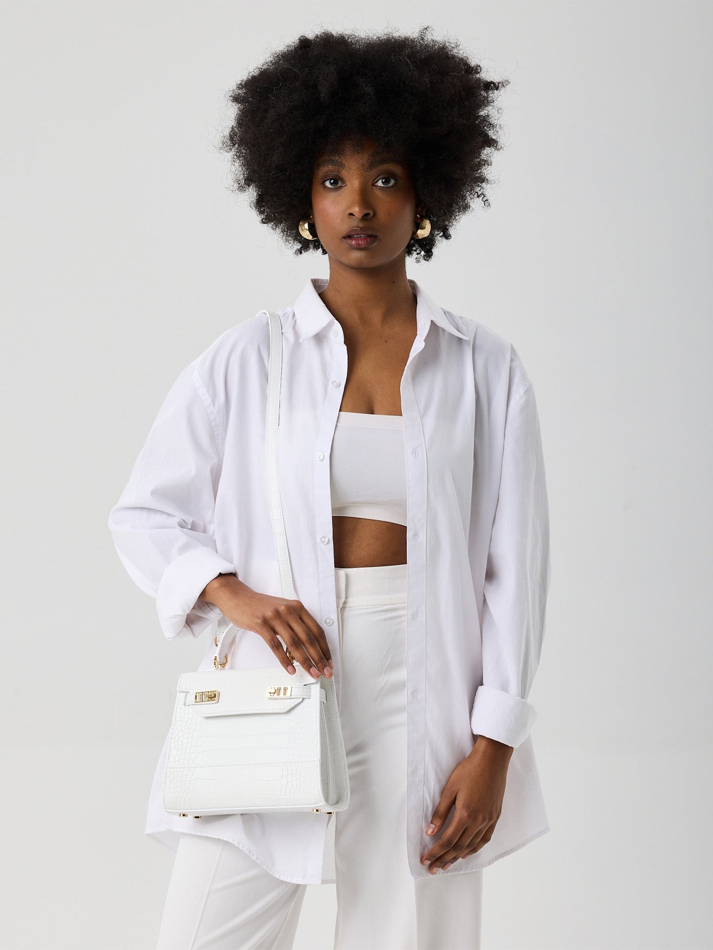Kim Croco 9" - White