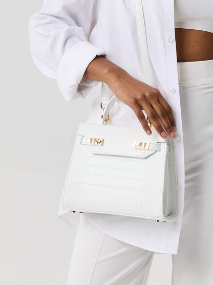 Kim Croco 9" - White