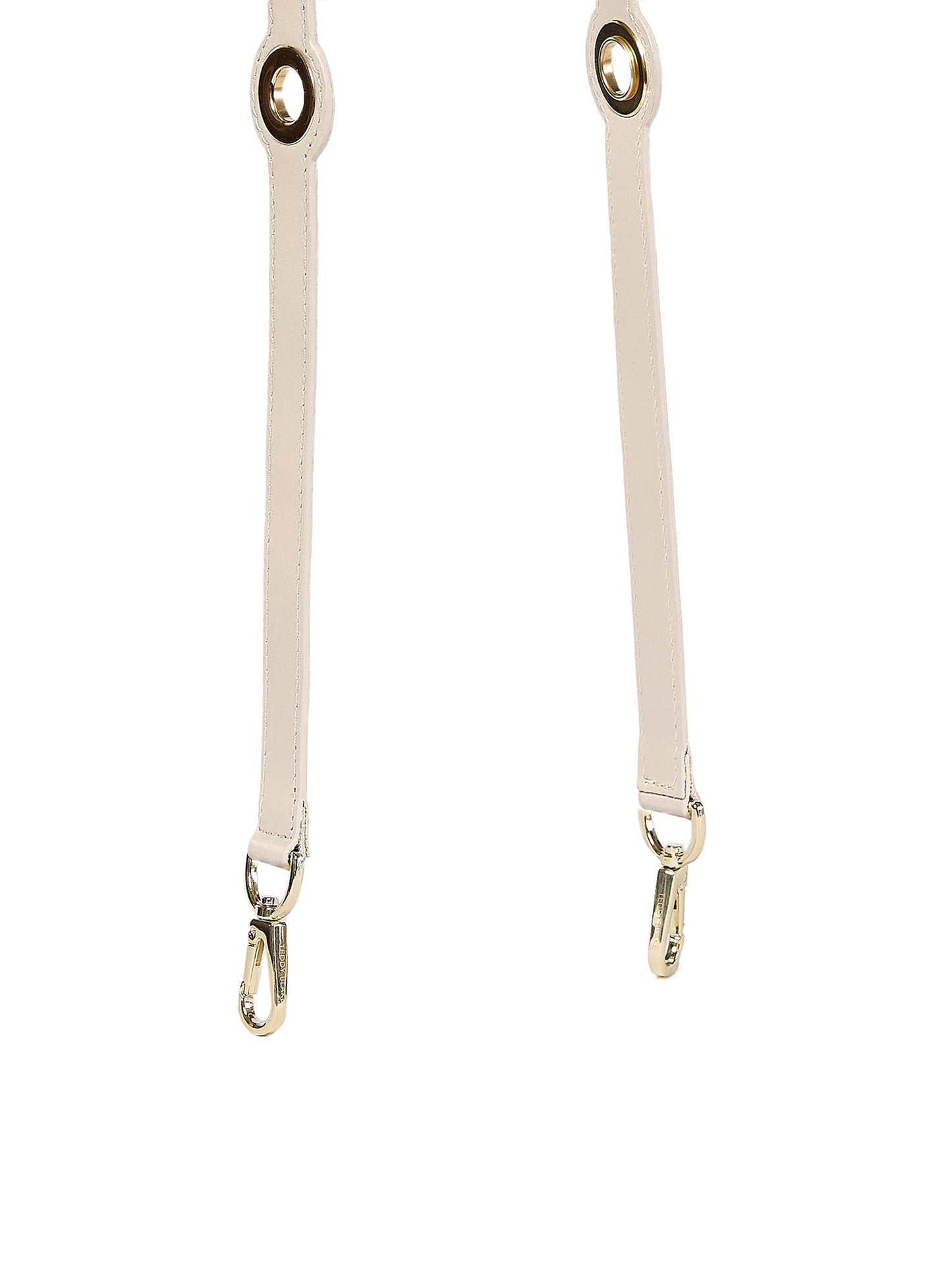 Eyelet Leather Strap - Cream