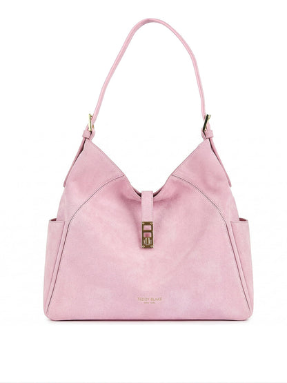 Amelia Suede 15" - Nude Pink