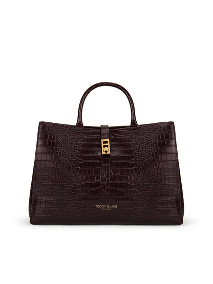 Lola Croco 15" - Mahogany Brown