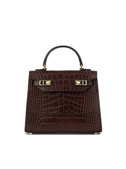 Kim Croco 9" - Dark Brown