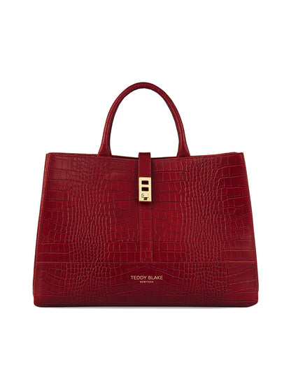 Lola Croco 15" - Dark Red