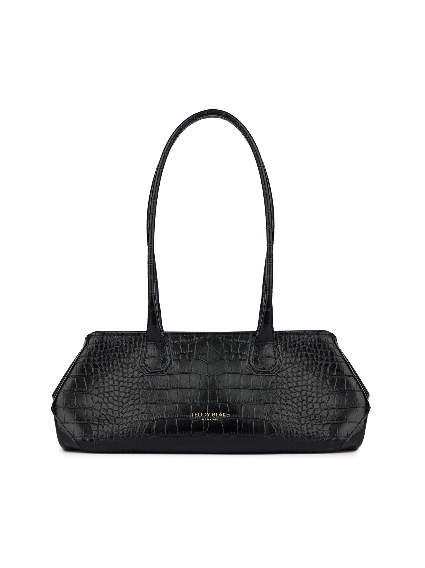 Vera Croco Elongated - Black