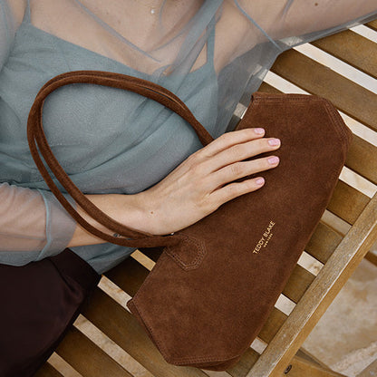 Vera Suede Elongated - Brown