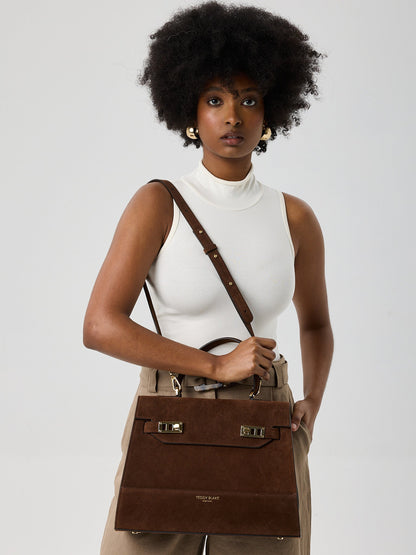 Kim Suede 14" - Brown