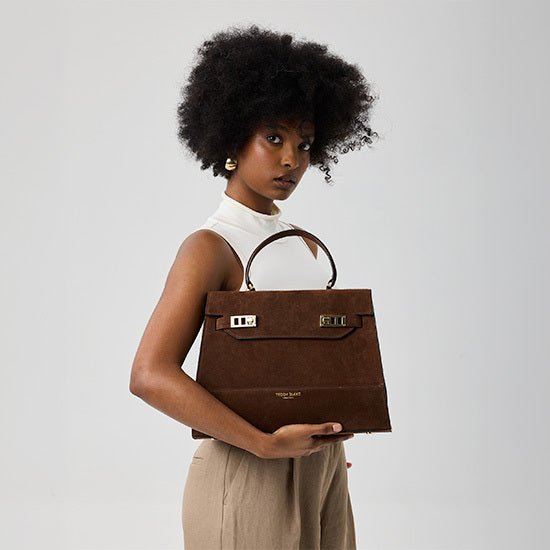 Kim Suede 14" - Brown