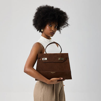 Kim Suede 14" - Brown