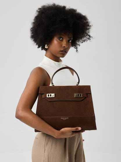 Kim Suede 14" - Brown