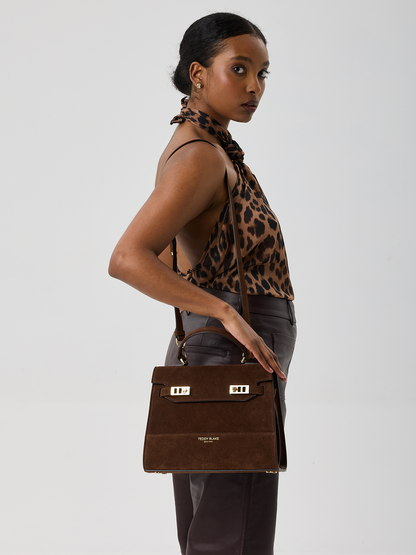 Kim Suede 11" - Brown