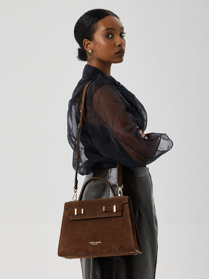 Ava Suede 11" - Brown