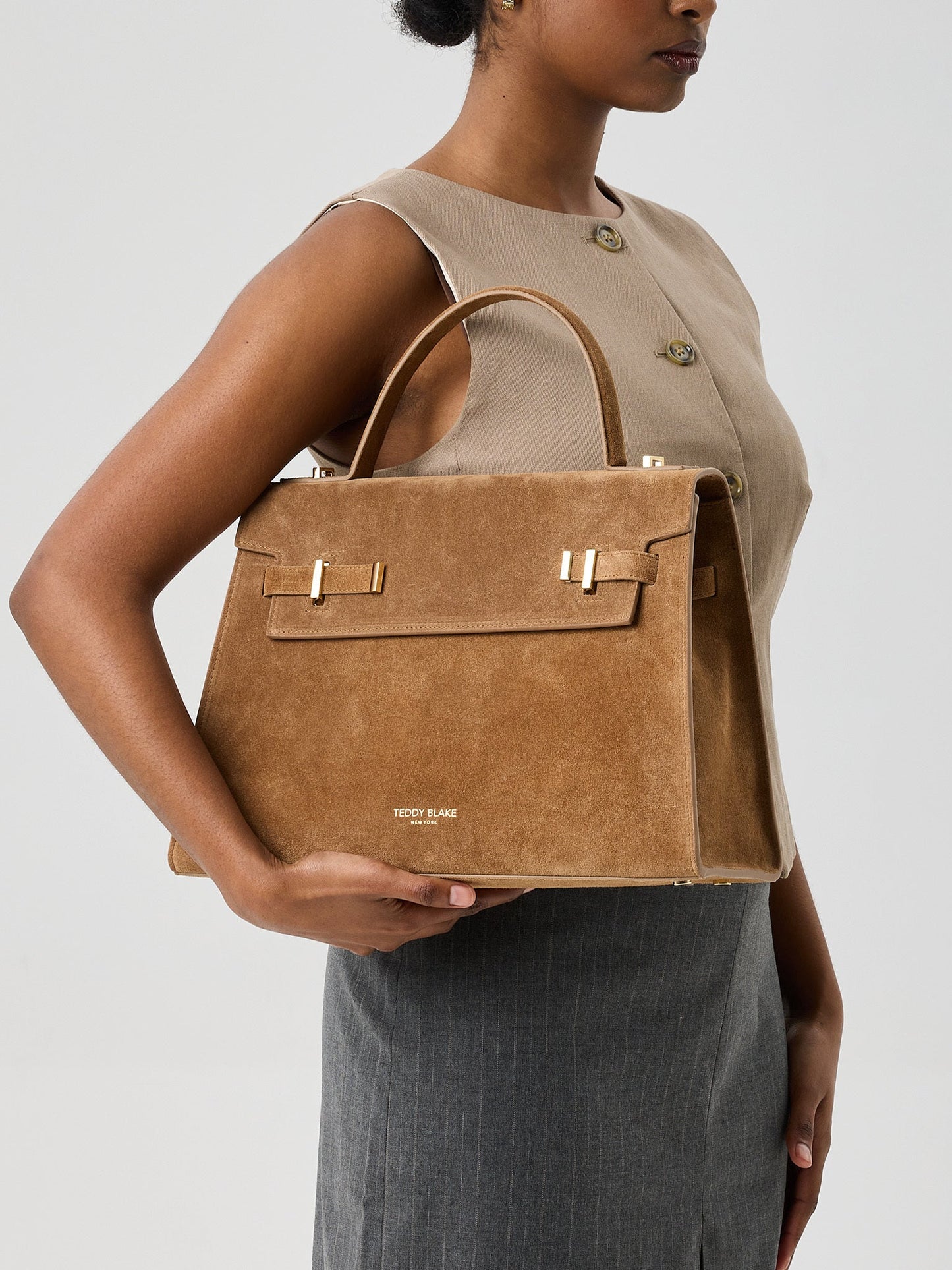 Ava Suede  14" - Light Camel