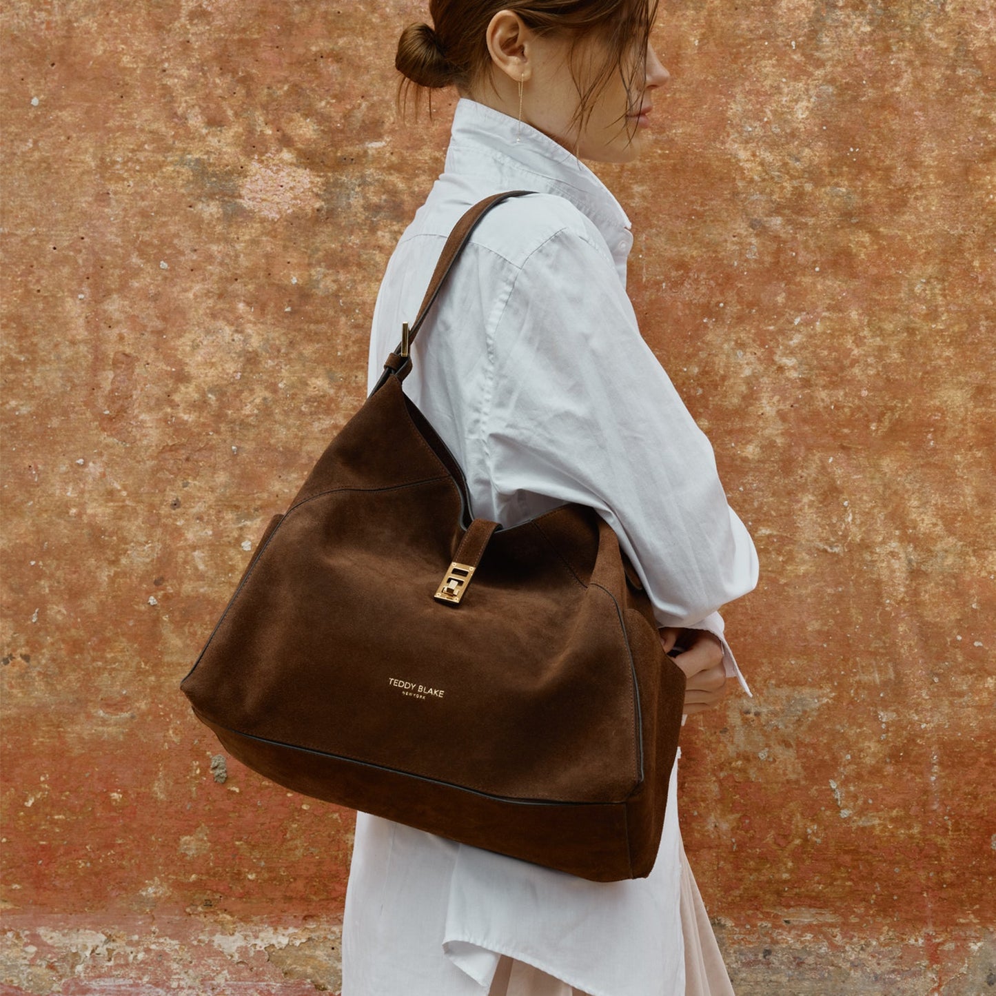 Amelia Suede 15" - Dark Brown