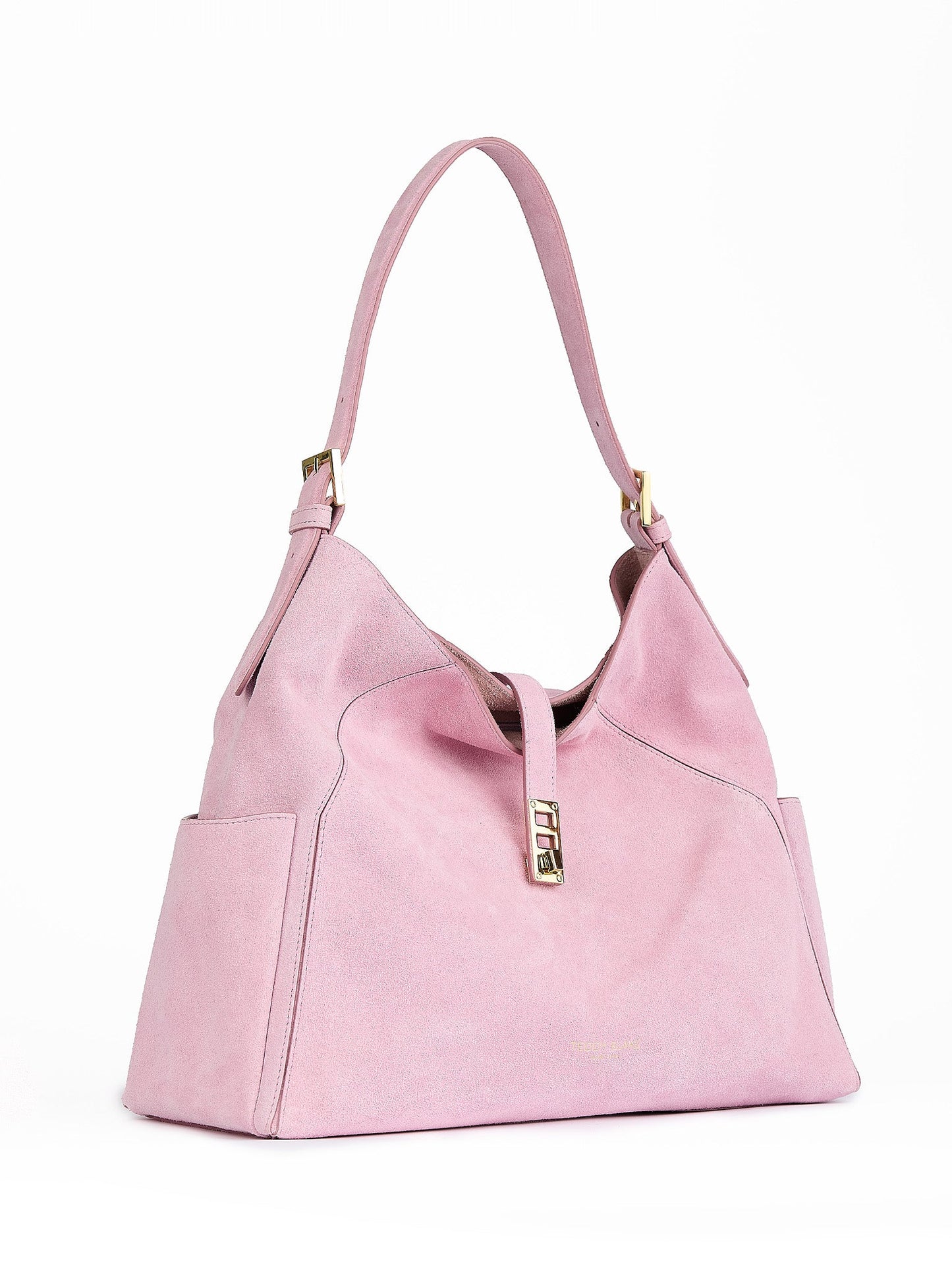 Amelia Suede 15" - Nude Pink
