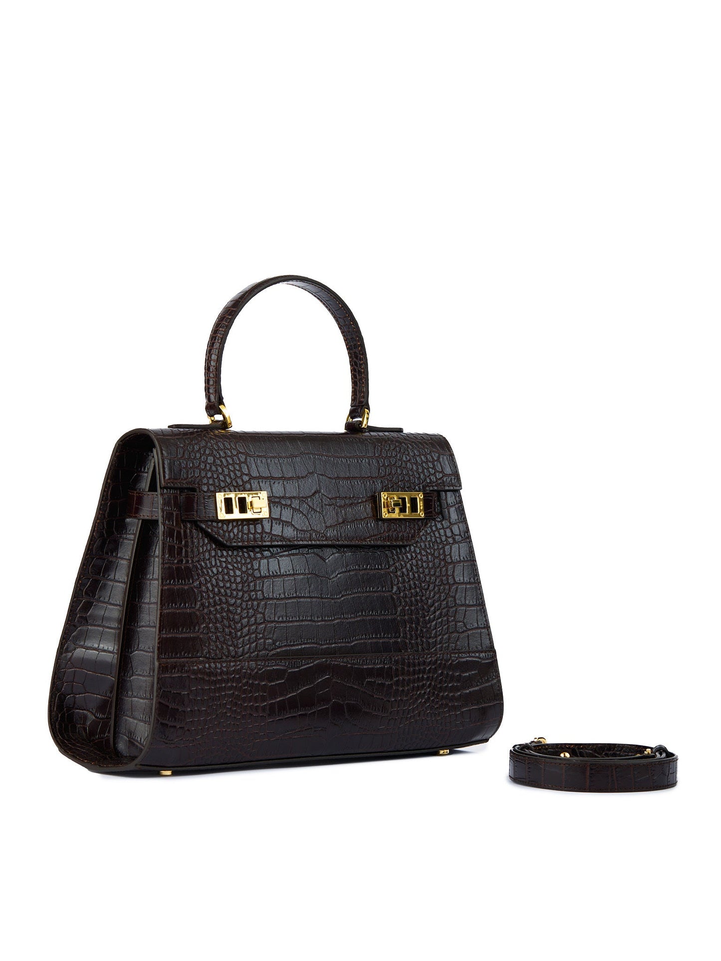 Kim Croco 14" - Mahogany Brown